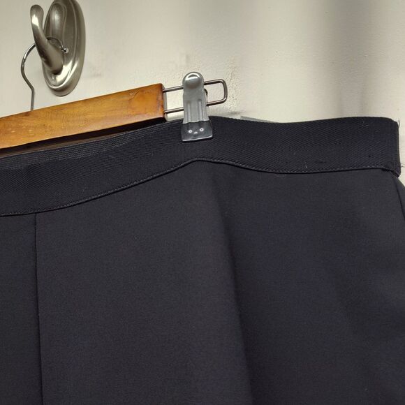 Talbots Soho Ankle Pants Women 22W Black Rayon Stretch Elastic Waist Tapered Leg - Picture 2 of 8